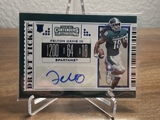 FELTON DAVIS III 2019 CONTENDERS DRAFT PICKS BLUE FOIL ROOKIE RC AUTO KC CHIEFS