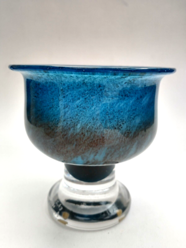 Signed Bertil Vallien for Boda Afors Sweden Talatta Series Art Glass Bowl 51573 - Picture 1 of 6