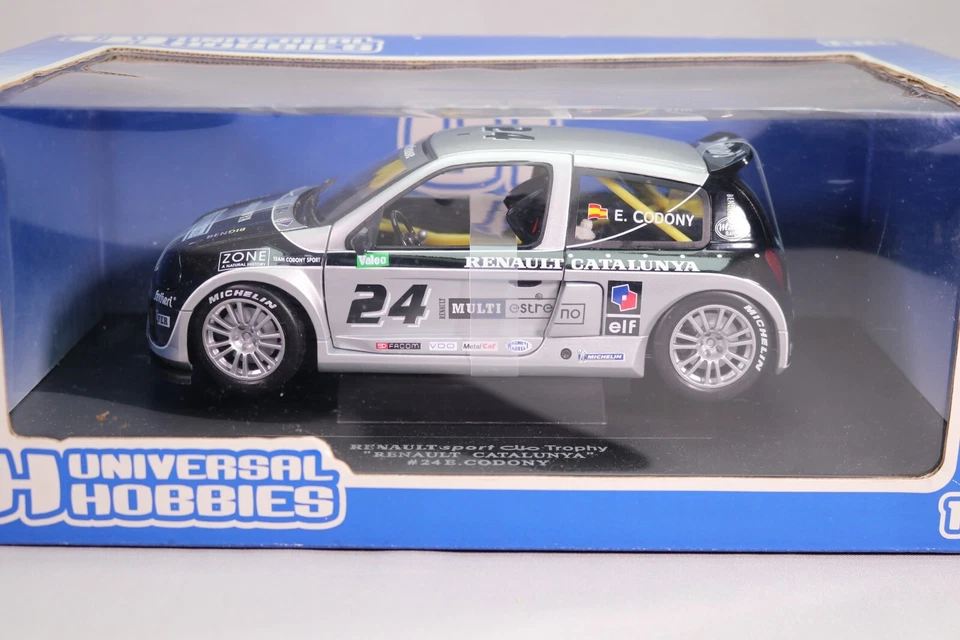 LJ550 UNIVERSAL HOBBIES 4506 1/18 Renault sport Clio Trophy Catalunya #24 - Photo 2/4