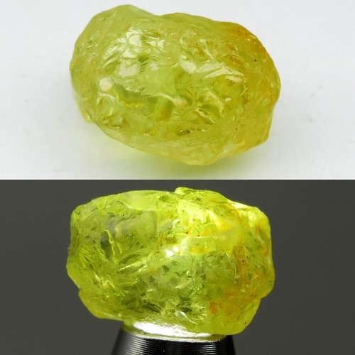 💎 16.29ct 14.8x10.7mm Rough Natural Green Grossular Garnet - Africa Gem