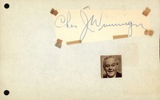 Charles Winninger Autograph - 1941