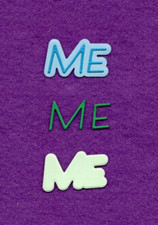 WORD ME with background die cuts scrapbook cards