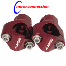 APICO Soportes de manillar Abrazaderas de barra ROJO - BETA 125RR 200RR 250RR 300RR BETA RR