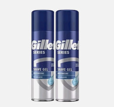 2 X GILLETTE SERIES MOISTURIZING SHAVE GEL WITH COCOA BUTTER, 200ML (Pack of 2) 43.73 per litre