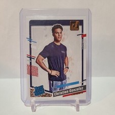 2023 Donruss #46 Christian Gonzalez Rated Rookie Portrait RC