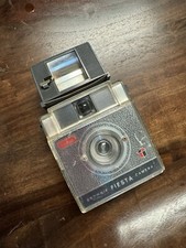 Kodak Brownie Fiesta Camera With Flasholder  Untested Vintage Camera Display