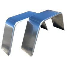 2-Pack Aluminum Smooth Flat Top Trailer Fender - 10" X 36" X 18"