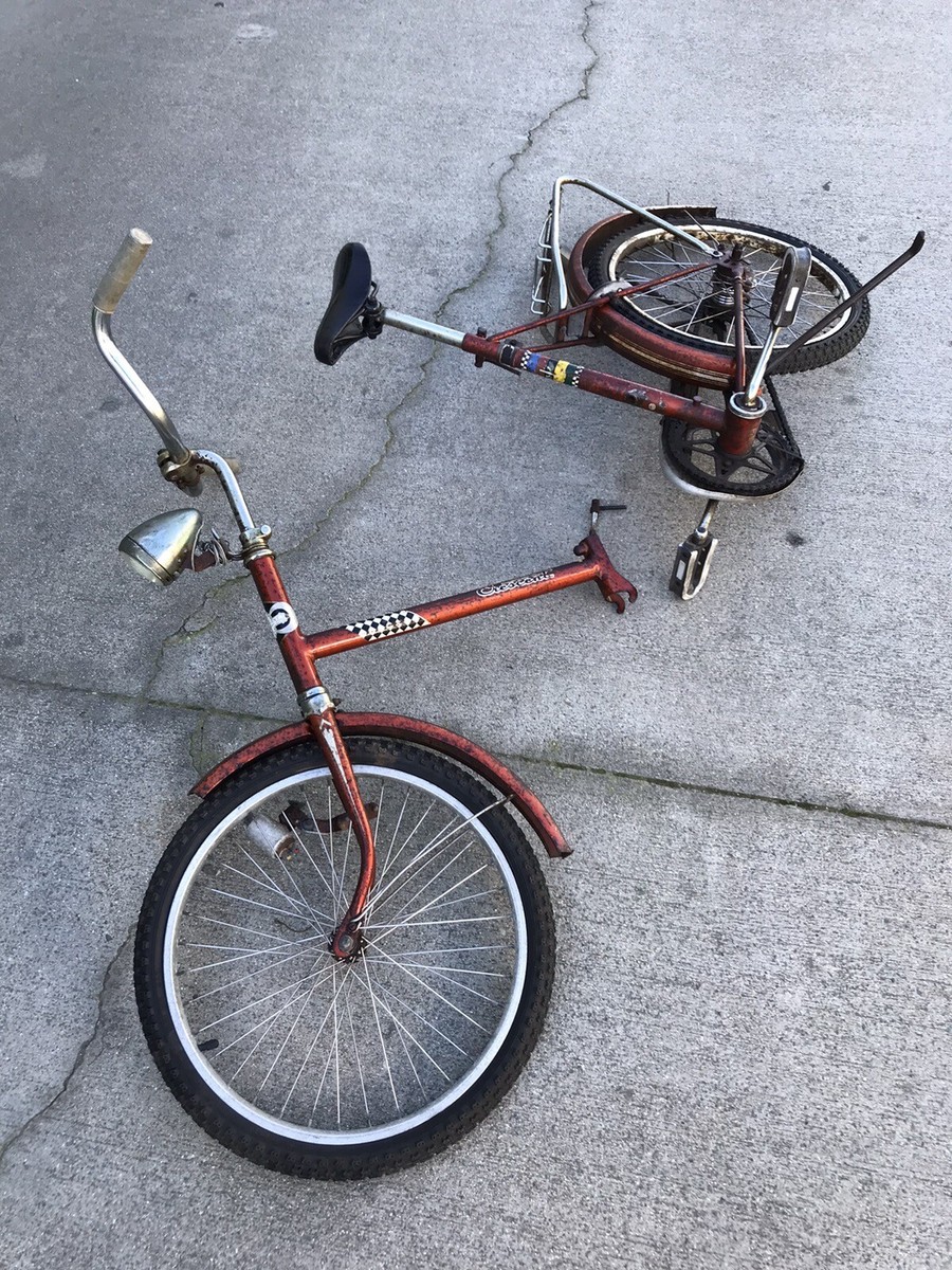 Vintage Crescent Foldable Breakaway Bicycle Bike Swedish 1970s