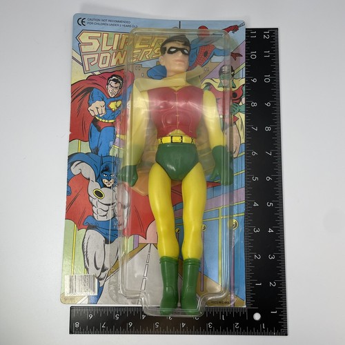 Batman Robin rare Vintage soft vinyl Figure bootleg Super Powers PVC - Picture 10 of 10