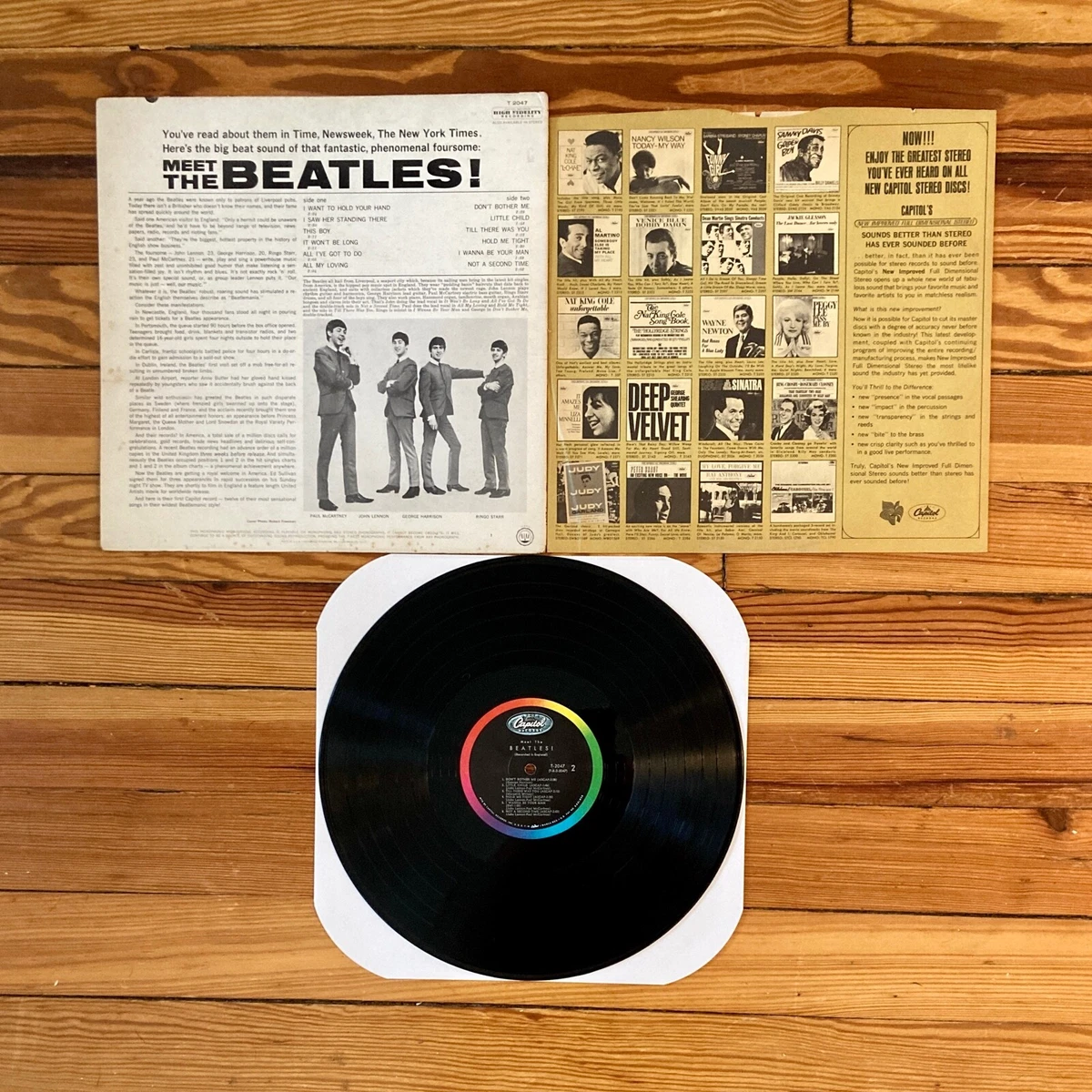 Meet The Beatles! LP Vinyl OG Mono US Capitol Records 1964 VG+/VG+ Inner Sleeve