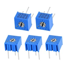 5pcs. 3362 Trimmer Potentiometer Top Adjustment Variable Resistor 50K Ohm