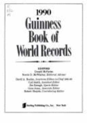 The Guinness Book of World Records 1990 by David A Boehm: Used ...