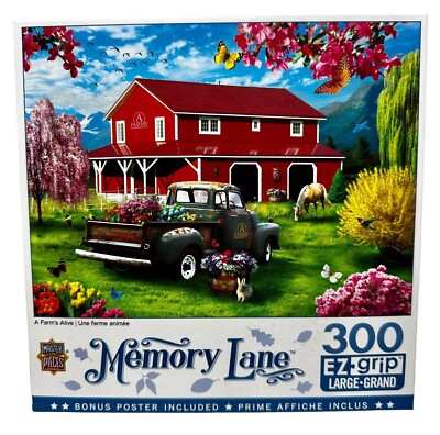 Master Pieces 300 Piece EZ-grip Puzzle Called A Farm's Alive