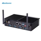 Portable Desktop Mini PC Core Onboard Fanless Mini PC Qotom POS 4GB RAM 32GB SSD