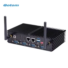 Portable Desktop Mini PC Core Onboard Fanless Mini PC Qotom POS