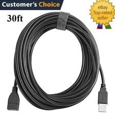 USB 2.0 Type A Male/Female Extension Cable For Computer Printer PC Cord 10M 30FT