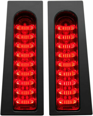 Custom Dynamics Probeam Saddlebag LED Light Set Fillers Red/Black 2040-2156