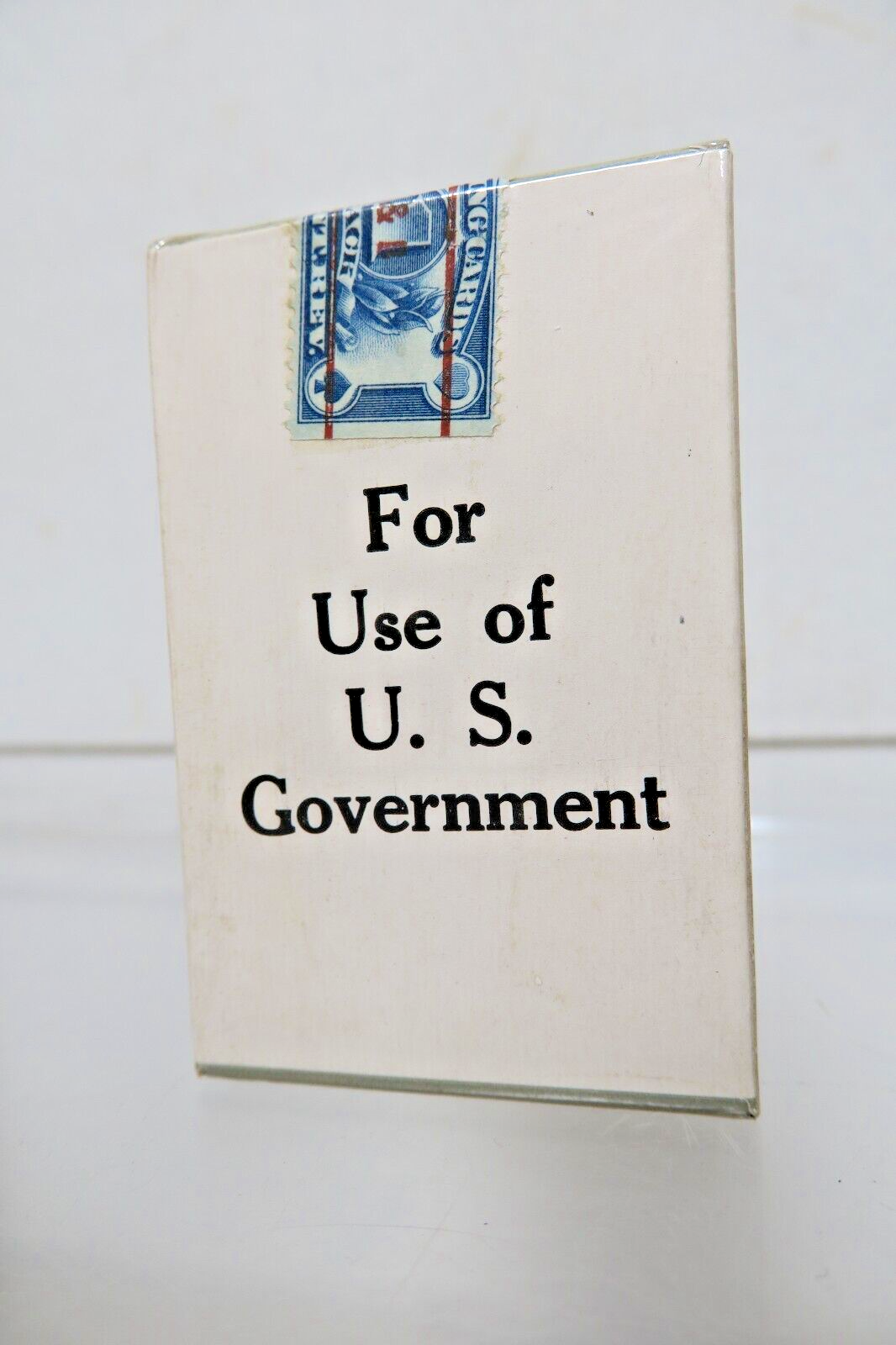 Vintage For Use of U.S. Government BRIDGE Playing Cards Sealed w/Tax