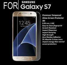 Premium Tempered Glass Screen Protector Film for Samsung Galaxy S7