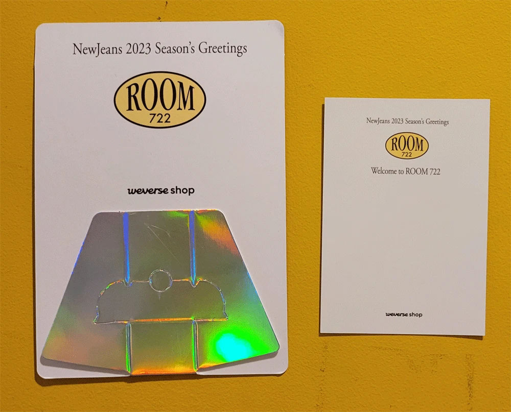 NEWJEANS 2023 SEASON'S GREETINGS WEVERSE POB HOLOGRAM PHOTO