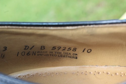 JOHNSTON MURPHY ARISTOCRAFT MADE IN USA SIZE 13 D BLACK IN GREAT CONDITION - Picture 9 of 13