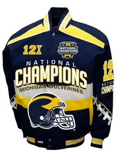 Michigan Wolverines Franchise Club 12 Time National Champions Twill Jacket