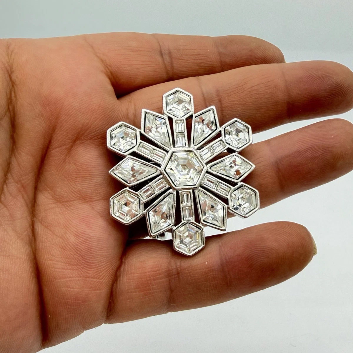 swarovski snowflake pin products for sale | eBay