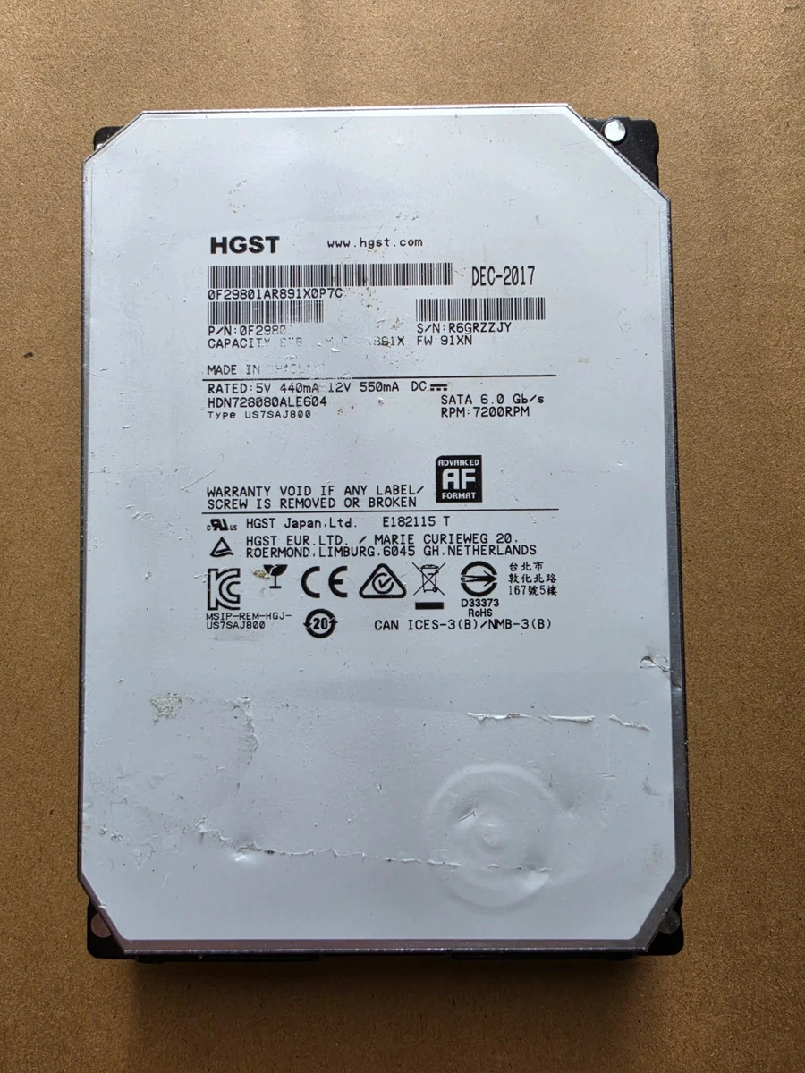 HGST 8TB Computer Internal Hard Disk Drives for sale | eBay
