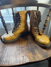Dr. Martens Hawkins Astronauts cherry red boots 11-eyelet uk 8 eu 42 us 9 (1370)