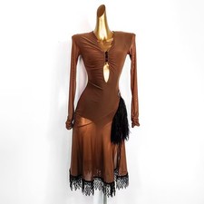 Latin Rumba Salsa Standard Practice Dress Ballroom Cha Cha Tango Performance