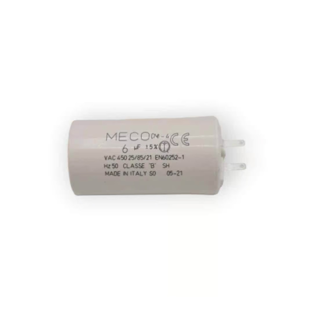Condensateur 6uF MECO cosses 2.8