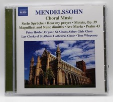 FELIX MENDELSSOHN Choral Music St Albans Cathedral Choir Peter Holder Classical
