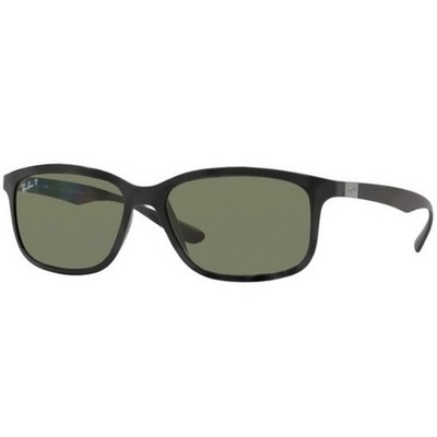 Ray-Ban Sonnenbrille Liteforce RB4215 601S9A Matt Schwarz Grün Polarisiert