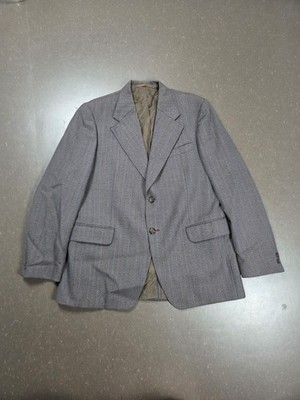 Blazer Vintage grau gestreift mit Futter klassischer Stil