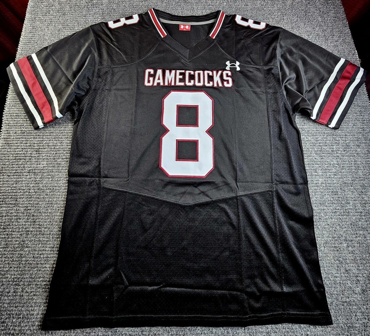 South Carolina gamecocks mens XL Nyck Harbor black new stitched jersey Nick