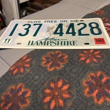 New Hampshire license plate ( Sold As Is)