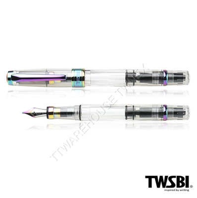 NEW TWSBI Diamond 580 Iris Rainbow Fountain Pen - Fine (F)