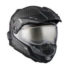 CKX Matte Gray Black Mission AMS Carbon Fury Snow Helmet Dual Lens Shield 515494