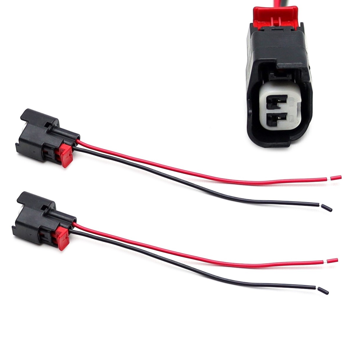 2 License Plate Light/Lamp Connector Wiring Pigtails For Jeep