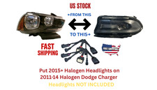2011 - 2014 Dodge Charger  To 2015 - 22 Headlight Adapter Halogen To Halogen PNP