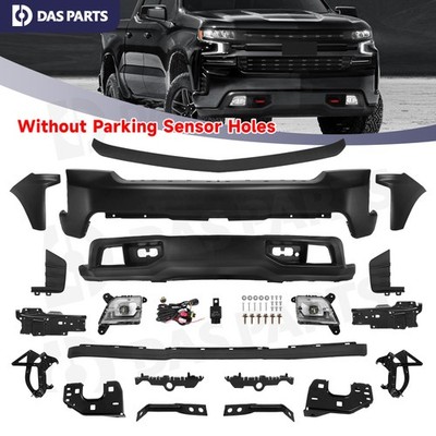Front Bumper Cover Valance Bracket Set For Chevrolet Silverado 1500 2019-2021
