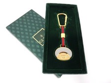 GUCCI Vintage Sherry Line Interlocking G Logo Keychain Holder Ring Charm Boxed