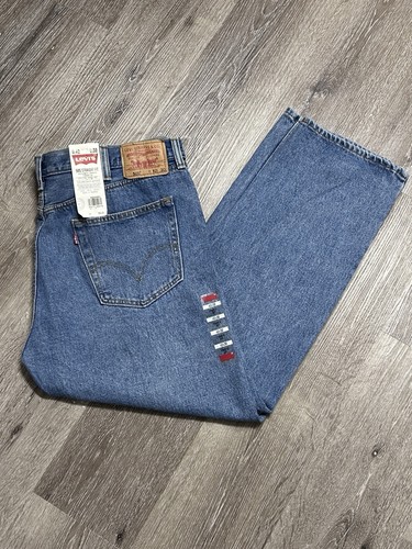 Levi's 505 Straight Fit Jeans Men’s 42x30” Straight Leg Cotton Denim Blue NEW! - Afbeelding 1 van 14