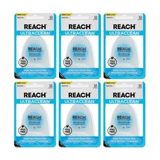 Ultraclean Dental Floss Mint Waxed Shred-Resistant 6 Pack 30yd