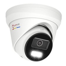 4K PoE IP Camera Outdoor, 8MP Smart Dual Light Turret Camera, White