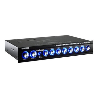 Audiopipe EQ-709X 7-Band Graphic in-Dash Equalizer Black 