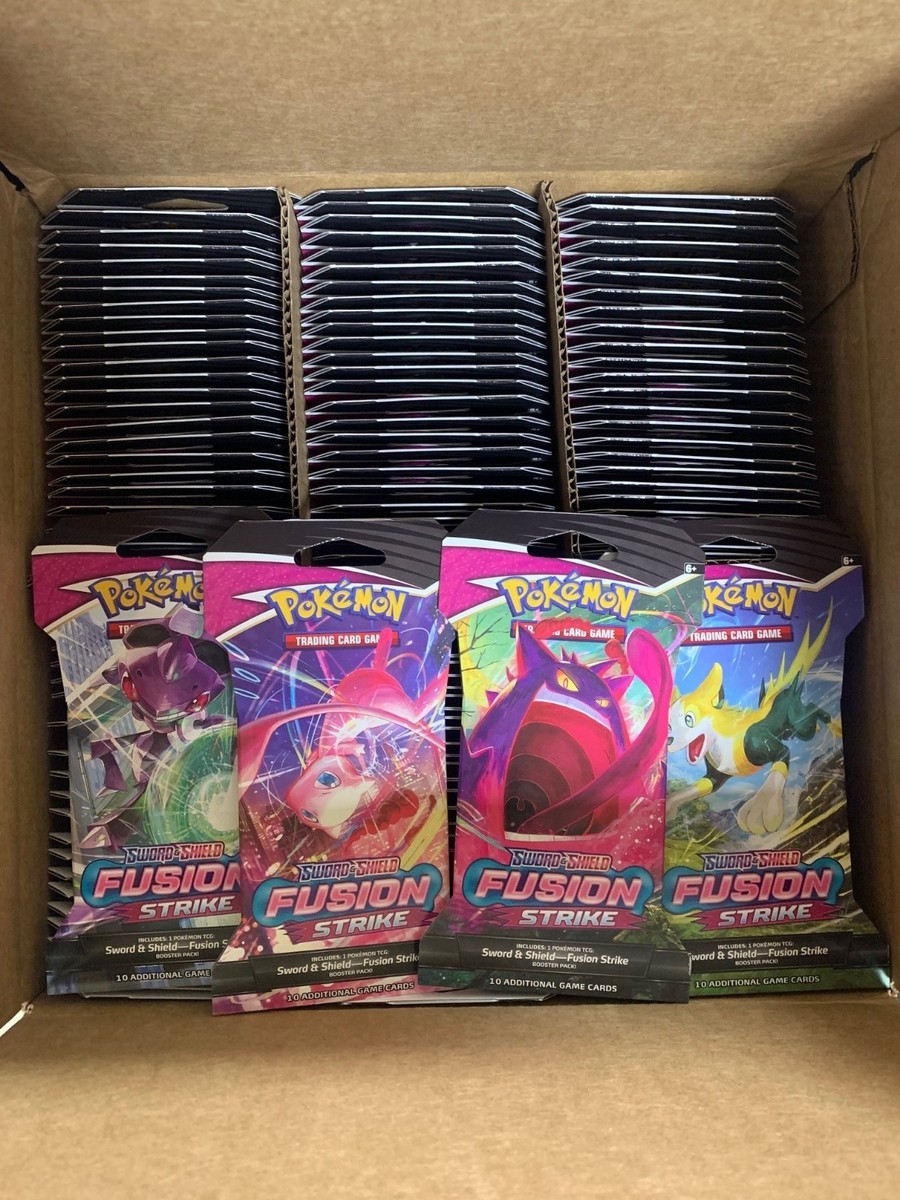 pokemon tcg: sword and shield fusion strike sleeved booster pack (4) Card *Sealed* Shield—Fusion Strike! Pokémon TCG: Sword & Shield