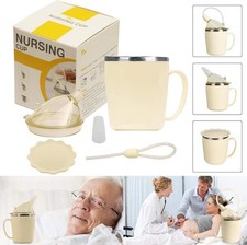 KIKIGOAL Convalescent Feeding Cup, 1 Count Pack of 1 , Stainless Steel