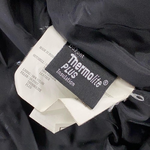 Vtg Polaris Leather-Tex High Performance Padded Jacket Ski Racing Thermolite M - Picture 16 of 16