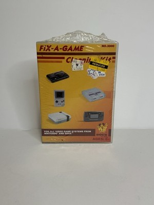 Fix-A-Game Cleaning Kit No.3000 Vintage Nintendo Sega New Sealed